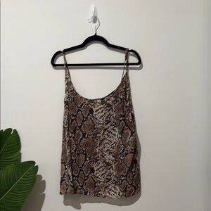 Snake Print Cami Top